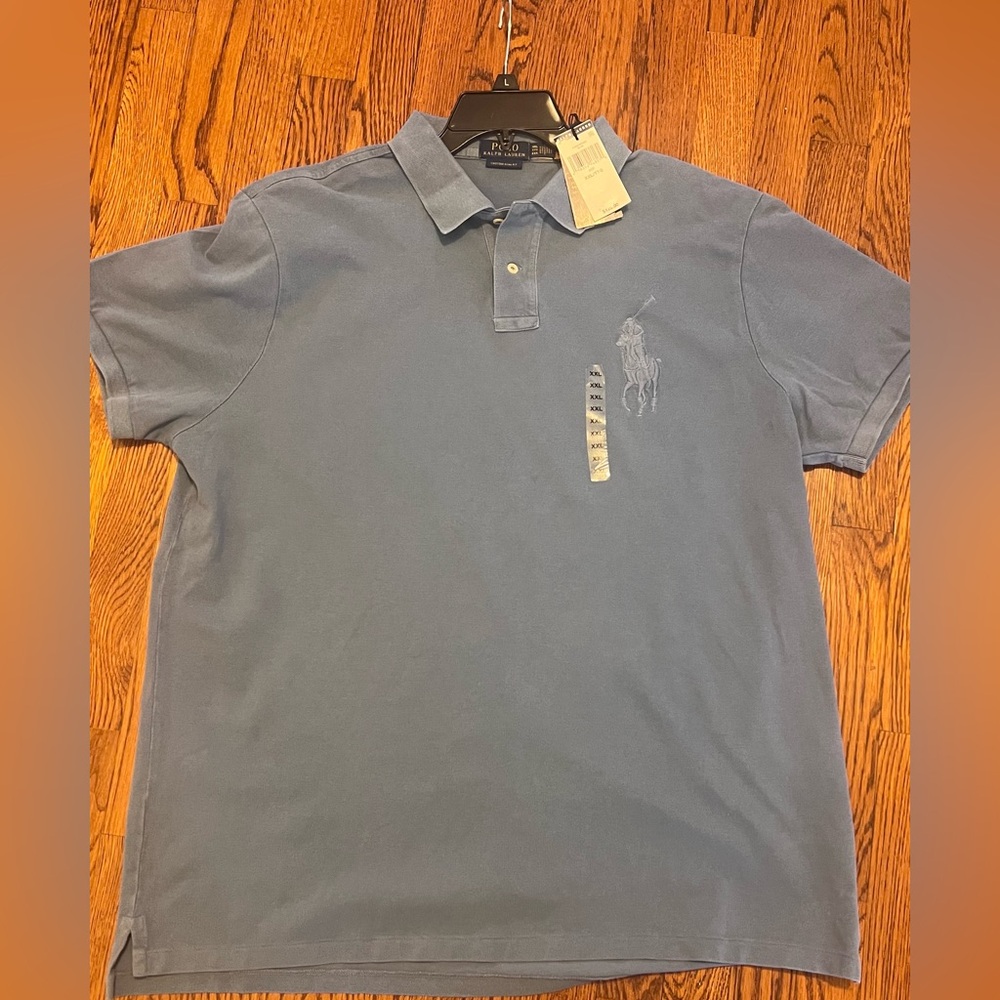Polo by Ralph Lauren Men's Polo Shirt in Dusty Blue